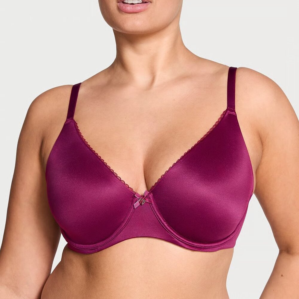 Plum Rougue Victoria's Secret Invisible Lift Full-Coverage Minimizer Bra